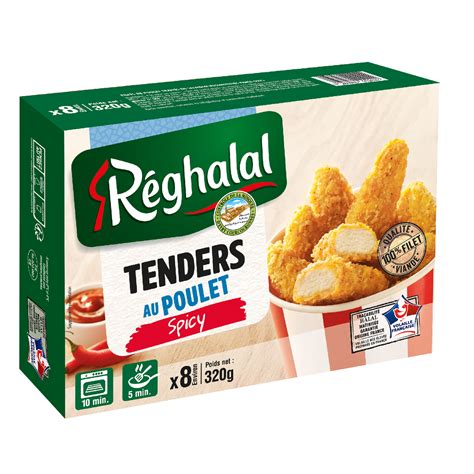 Reghalal Tenders De Poulet Spicy Pi Ces Environ G Pas Cher Prix