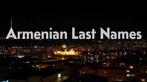 Armenian Last Names