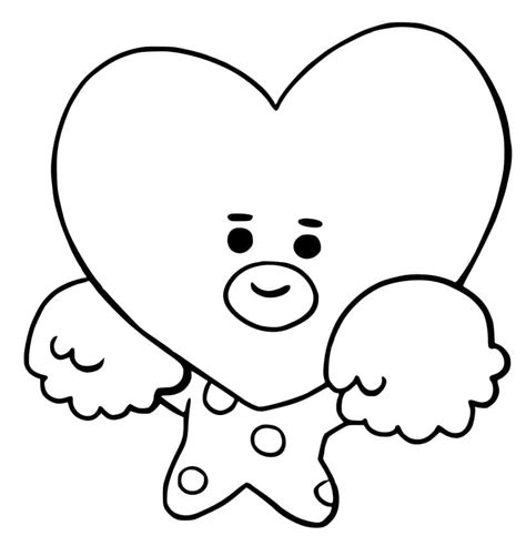 Dibujos De Tata Bt21 Para Colorear Para Colorear Pintar E Imprimir