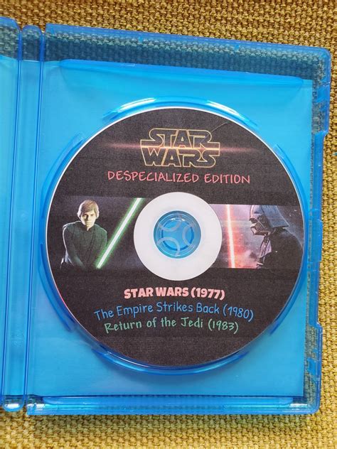 Star Wars The Despecialized Edition Blu Ray Theatrical Release W