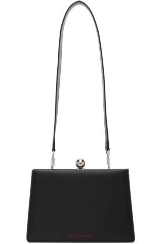 Ratio Et Motus Black Leather Mini Twin Bag Ssense