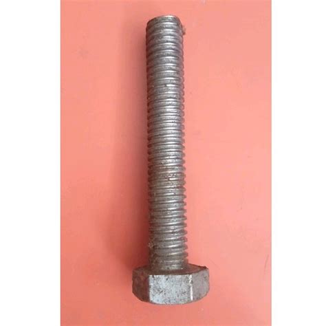 Fully Threaded Mild Steel Hex Bolt For Construction Size Inch At