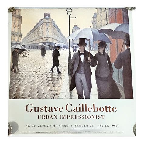 Gustave Caillebotte Museum Exhibition Poster "Paris Street, Rainy Day ...