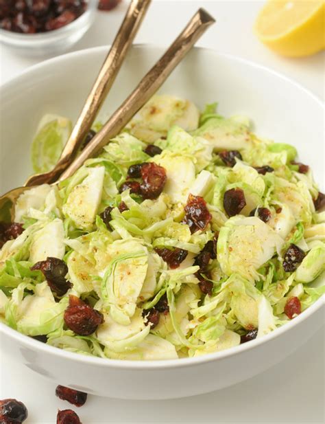 Lemony Brussels Sprouts And Cranberry Slaw Alison S Allspice