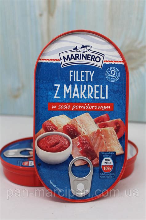 Filetti z Makreli w sosie pomidorowym Marinero 170 г продажа цена в