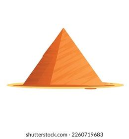 Pyramid Flat Vector Illustration Clipart Isolated Stock Vector (Royalty Free) 2260719683 ...