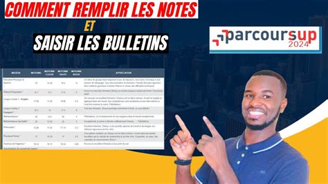 Parcoursup 2024 Comment Remplir Les Notes Et Saisir Les Bulletins