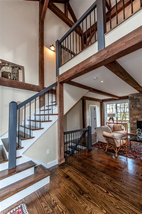 The Grantham Lakehouse Farmhouse Staircase Boston By Yankee