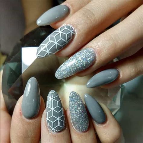 51 Glamorous Grey Nail Designs For 2021 NailDesignCode