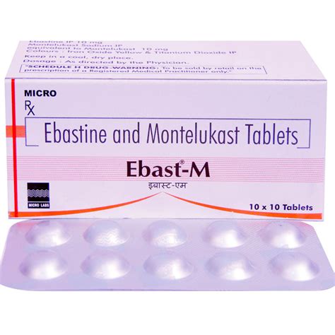 Ebast M Tablet 10 S Price Uses Side Effects Composition Apollo