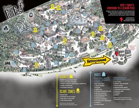 Kennywood Park Map Theme Park Map, Amusement Park, Family, 54% OFF