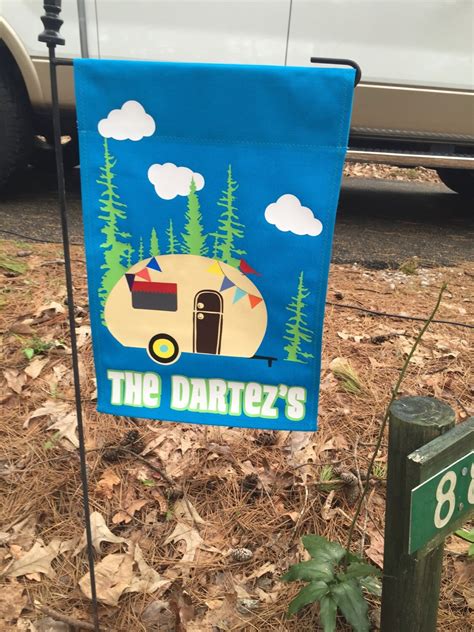 Personalized Camping Flag With Banner