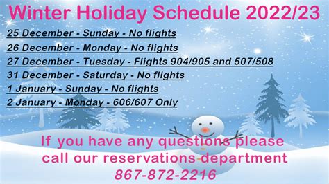 Winter 2022 Holiday Schedule | Northwestern Air Lease Ltd.