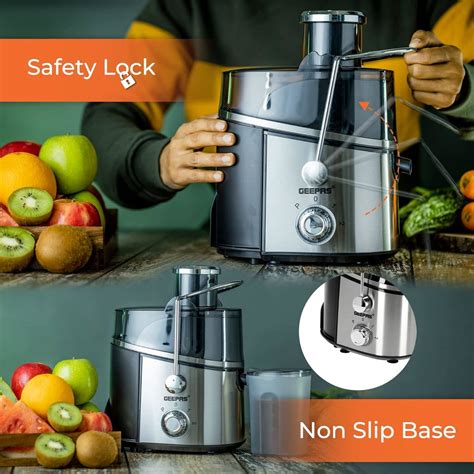 Geepas W Juice Extractor Centrifugal Juicer With Stainless Steel