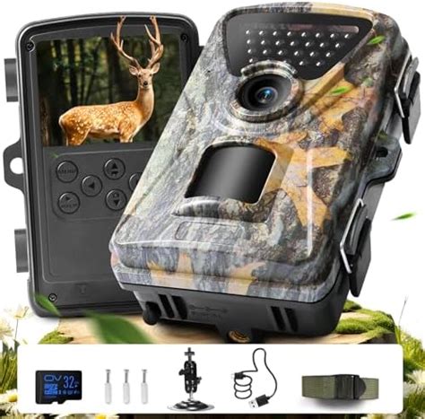 Ceyomur Wildlife Camera K Trail Camera With Pcs Ir Leds Night