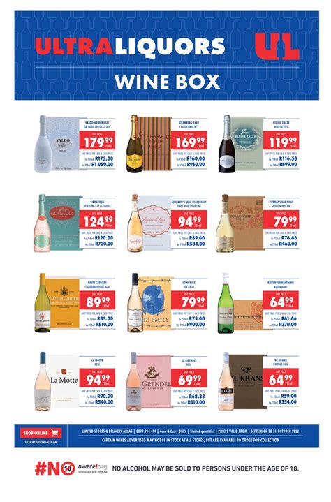 Ultra Liquors Wine Box Deals September October M