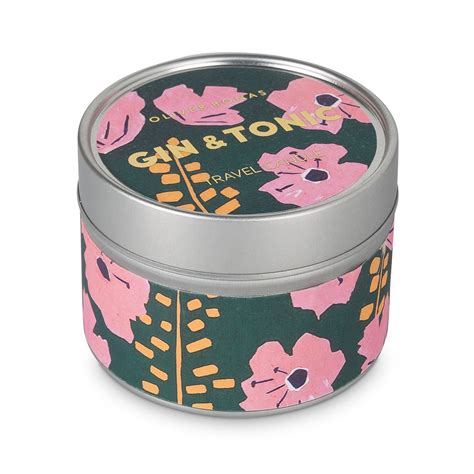 Take a sparkling scent with you wherever you go with the Gin & Tonic Travel Tin Scented Candle ...