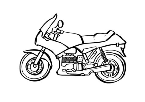 Free Printable Motorcycle Coloring Pages For Kids