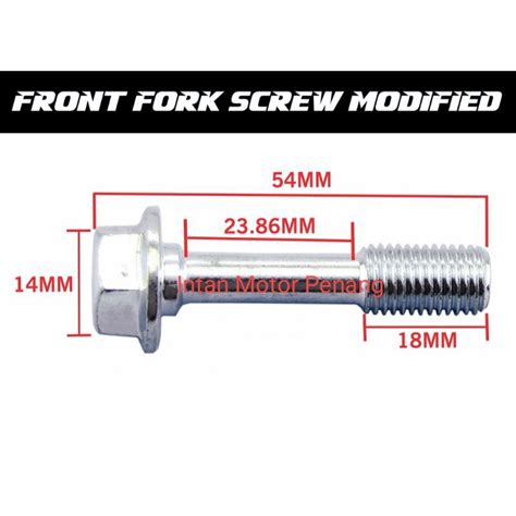 Heavy Duty Screw Skru Untuk Turun Fork For Yamaha Y15 Y15ZR Y16 Y16ZR