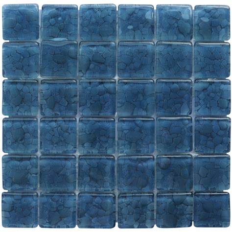 Swimming Pool and Bathroom Wall Blue Color Glass Mosaic Tile from China ...