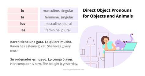 Spanish Direct Object Pronouns Me Te Lo Spanish With Tati