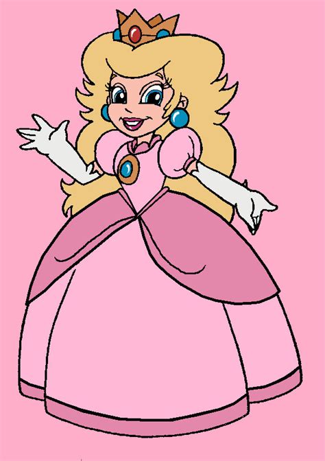 Super Mario Bros. Movie (2023)- Peach in 2D (V2) by PrincessCreation345 on DeviantArt