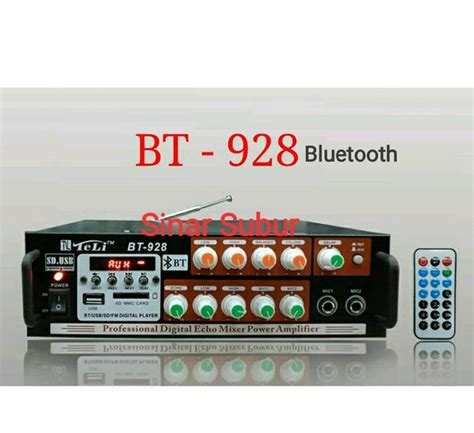 Jual Ampli Mini Teli Bt Bluetooth Usb Sd Mmc Fm Amplifier Bt Di