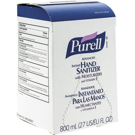 Purell® Purell Advanced Hand Sanitizer Gel 800 Ml Refill For Gojo Bag In Box Dispenser Msc