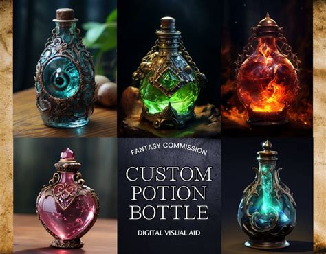 Custom Potion Bottle Graphics For Dnd TTRPG Personalized Potion