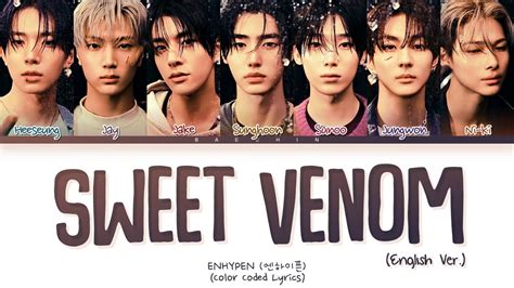 ENHYPEN Sweet Venom English Ver Lyrics Color Coded Lyrics YouTube