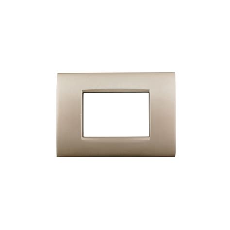 Placca Moduli Champagne Per Bticino Living Air Compatibile