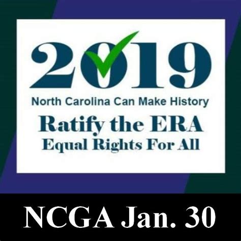 Lets Make History Era 2019 Equal Rights Amendment North Carolina