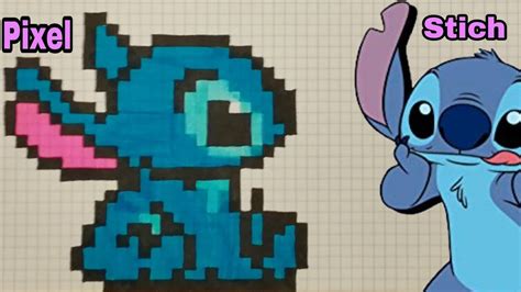 Tuto Comment Dessiner Stich En Pixel Art Facile YouTube