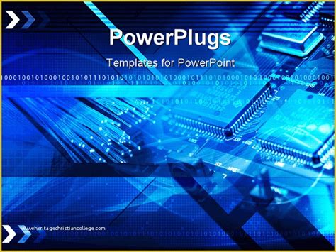 Free Technology Powerpoint Templates Of Powerpoint Template Animated Technology Background with ...