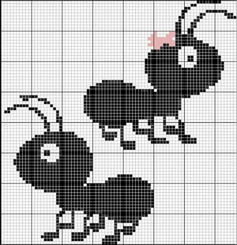 a cross stitch pattern with an antelope on it