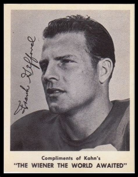 Kahns Football Card Frank Gifford