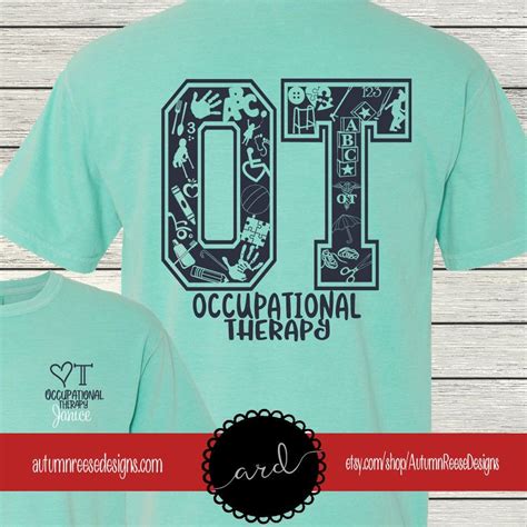 Occupational Therapy New Design Ot Ota Monogrammed Customized Etsy In