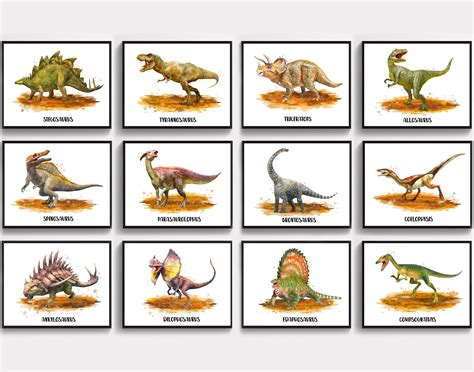 Nombres De Dinosaurios Tipos De Dinosaurios Iconos De Nombre Firmados