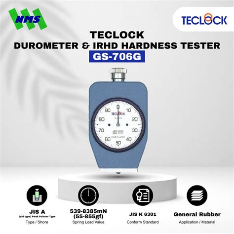 Jual Teclock Gs G Durometer Hardness Tester Mn Jis A General