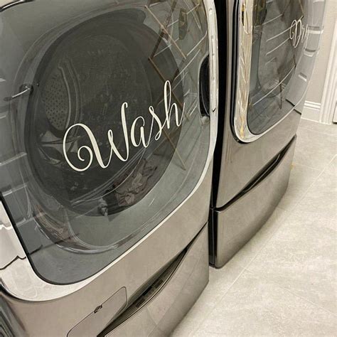 Wash And Dry Decals For Washers And Dryers Laundry Room Decor Washer