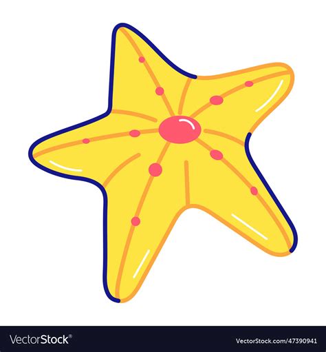 Starfish Royalty Free Vector Image Vectorstock