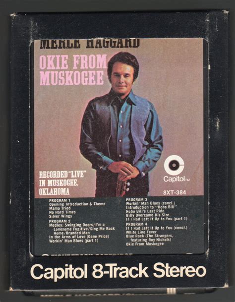 Merle Haggard - Okie From Muskogee 1969 CAPITOL A18B 8-TRACK TAPE