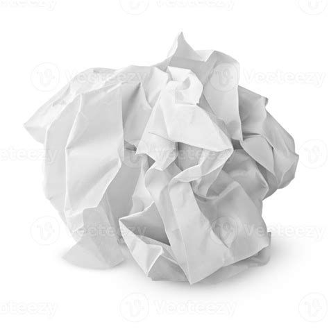 crumpled paper ball  stock photo  vecteezy