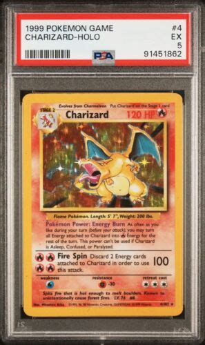 Psa Charizard Holo Base Set Pokemon Tcg Ebay