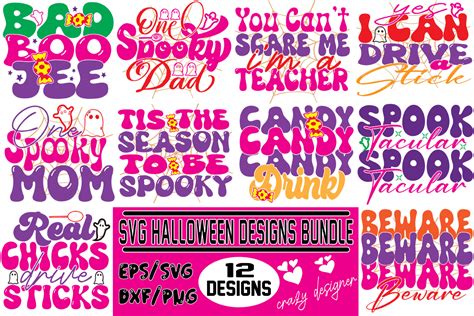 Svg Halloween Bundle Designs Graphic by Crazy Designer · Creative Fabrica