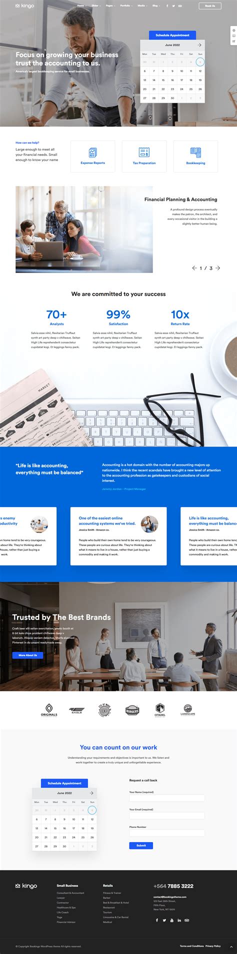 King Accountant | Website Template 2