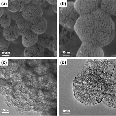 A Low Magnification And B High Magnification Of Mpcs Fe Sem Images C