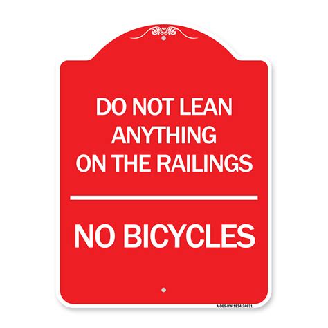 Signmission Signmission Designer Series Sign Do Not Lean Anything On