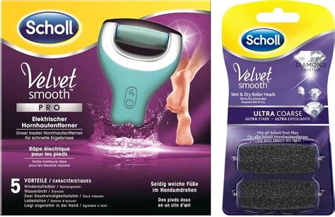 Scholl Velvet Smooth Voetvijl Wet Dry Oplaadbaar Scholl Eelt