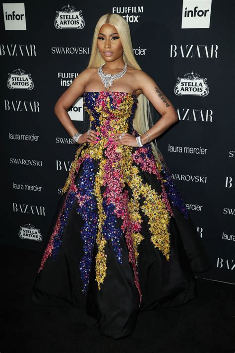 Nicki Minaj Harpers Bazaar Icons Party At Nyfw Celebmafia